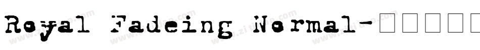 Royal Fadeing Normal字体转换